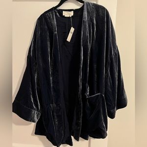 NWT Anthropologie Crushed Velvet jacket - M